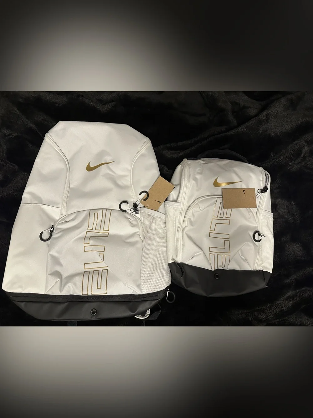 NEW Nike ELITE Backpack with Shoe Bag Set WHITE